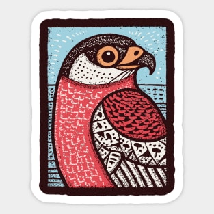 Majestic Hawk Portrait | Horus Inspired Bird of Prey Sticker